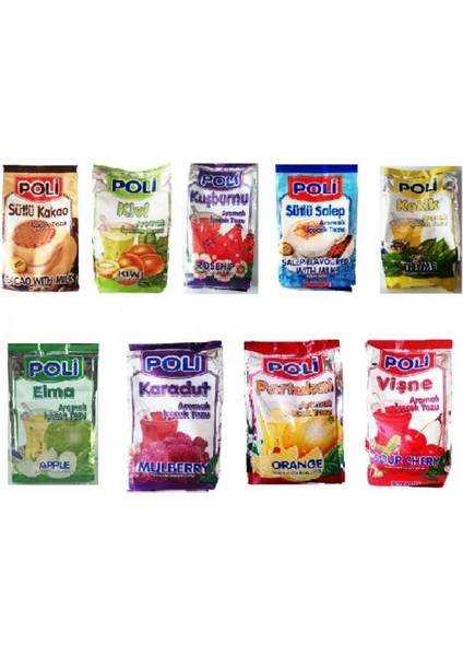 Oralet Poli Bitki ve Meyve Aromalı Toz Içecekler Tüm Çeşitler