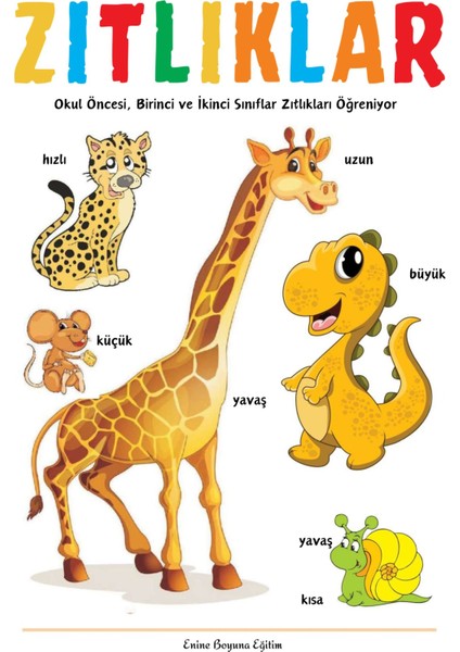 Zıt Kavramlar Eğitim Kitabı (Zıtlıklar) fırsatları