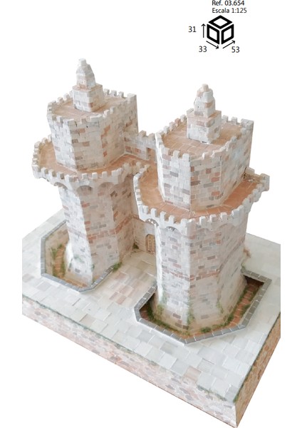Taş Maket Torres De Serranos 1125 N03654