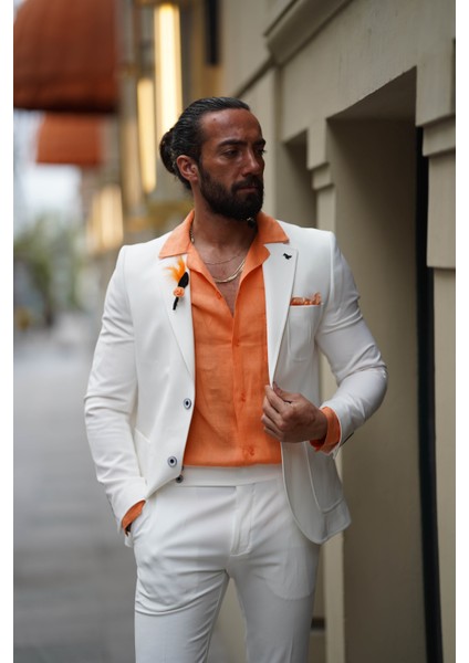 Mono Yaka Torba Cep Slim Fit Takım Elbise indirimleri