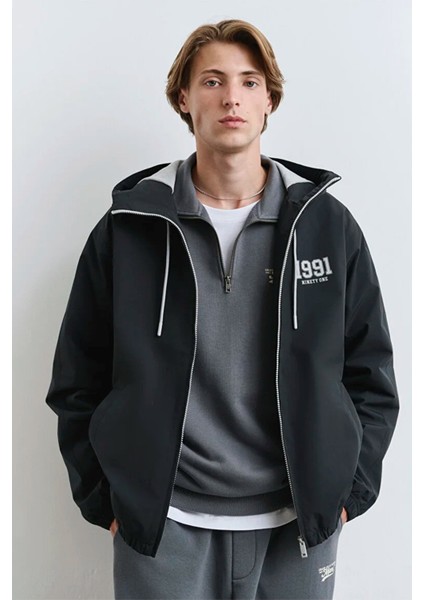 Mvjns Baskılı Kapüşonlu Mont 0110622-71379