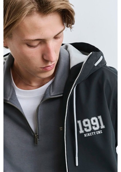 Mvjns Baskılı Kapüşonlu Mont 0110622-71379 modelleri