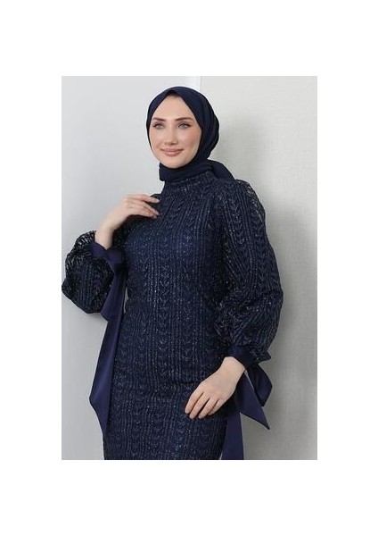 Inci Tesettür Abiye Lacivert indirimleri
