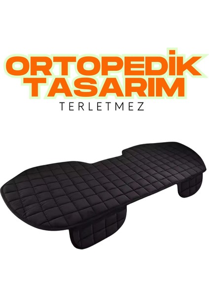 Fiat Siena 1996–2012 Uyumlu Siyah Kadife Yüzeyli Araba Oturak Minderi – Kaymaz, Ön/arka fırsatları