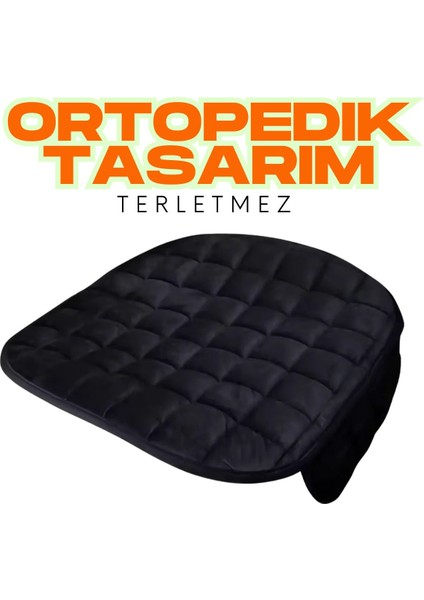 Fiat Siena 1996–2012 Uyumlu Siyah Kadife Yüzeyli Araba Oturak Minderi – Kaymaz, Ön/arka indirimleri