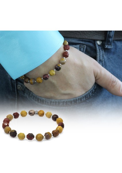 Faset Kesim Mokait Doğaltaş Erkek Bileklik fiyatları