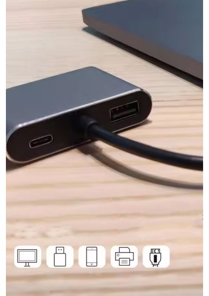 USB 3.0 Girişli 4K Hdmi 1080P VGA Çoklayıcı Görüntü Çoğaltma Aparatı Type-C Görüntü Çoğaltma Aparatı indirimleri