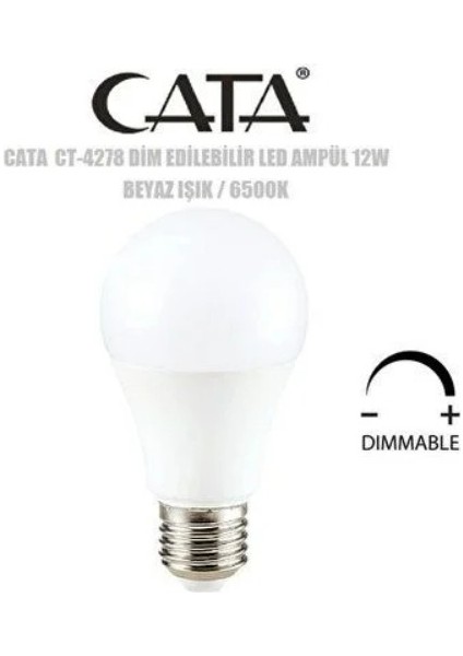 12W LED Ampul E-27 Duylu Beyaz Dimlenebilir fiyatları