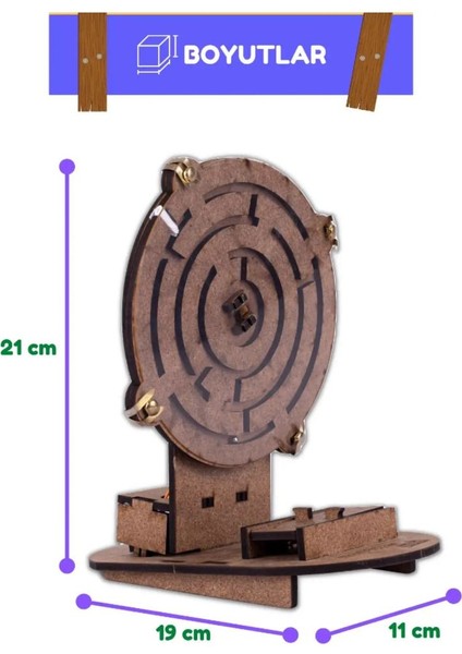 Labirent Robot Eğitici Kendin Yap Ahşap Oyuncak Hareketli Stem-A Eğitim Seti | Algoritma Oyunu fiyatları