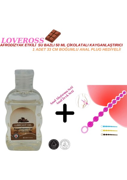 50 ml Çilekli Kayganlaştırıcı Jel 33 cm Anal Plug
