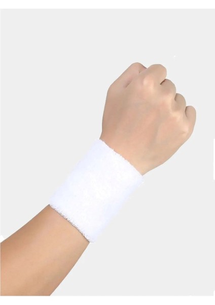 1 Adet Sporcu Havlu El Bilekliği Futbol Basketbol Tenis Ter Için Bileklik Çiftli Sporcu Bilekliği Çiftli