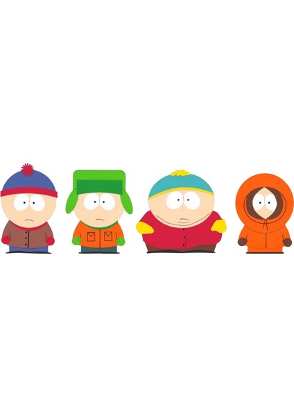 15 x 5 cm Southpark Sticker Motor Araba Kask Laptop Sticker