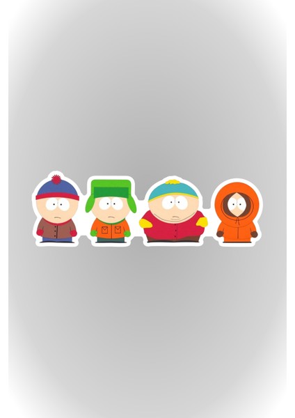15 x 5 cm Southpark Sticker Motor Araba Kask Laptop Sticker modelleri