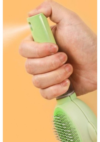 Basmalı Telli Su Sprey Hazneli Evcil Köpek Kedi Fırçası Ikisi Bir Arada-Pembe fırsatları