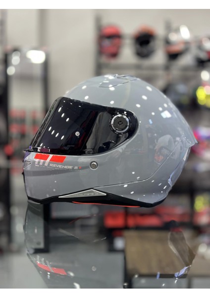 Helmets Revenge 2s Nardo Gri Parlak Şeffaf Vizörlü