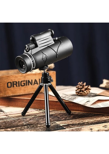 Profesyonel 50X60 Monoküler Teleskop – Lazerli, 60MM Büyük Objektif, Tripod ve Telefon Tutuculu – Kuş Gözlem, Doğa, Av ve Kamp Için