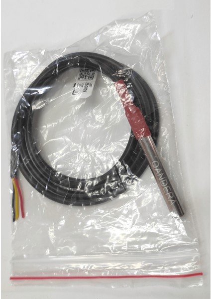 DS18B20+ Su Geçirmez Orijinal Maxim Dijital Sıcaklık Sensörü, 1 Metre Kablolu, -55°c ile +125°C Aralık, Paslanmaz Çelik fırsatları