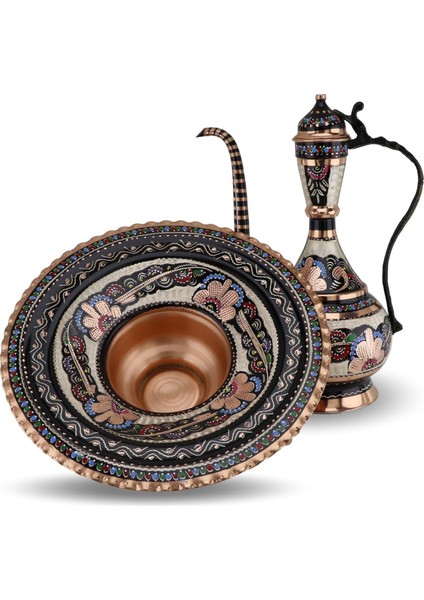 Gül Çiçek Lüx Bakır Ibrik 42 cm fiyatları