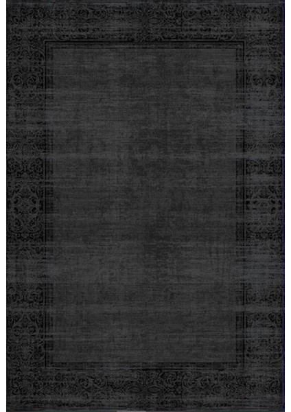 Loca 3105 Antrasit Eskitme Desenli Makine Halısı
