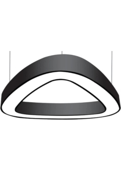Üçgen Aydınlatma Lineer Armatür Gün Işığı 3000-3200KELVIN - Çap : 80X80CM (3,2m) - 85W - 11,000LM