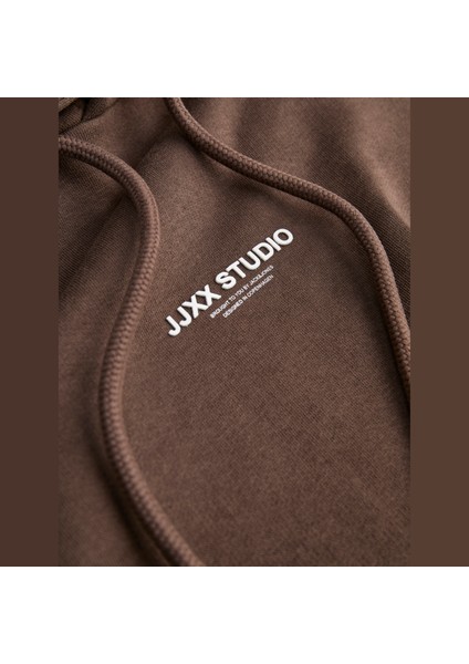 Kadin Minimal Logo Baskili Kapüsonlu Sweatshirt - Studio fiyatları