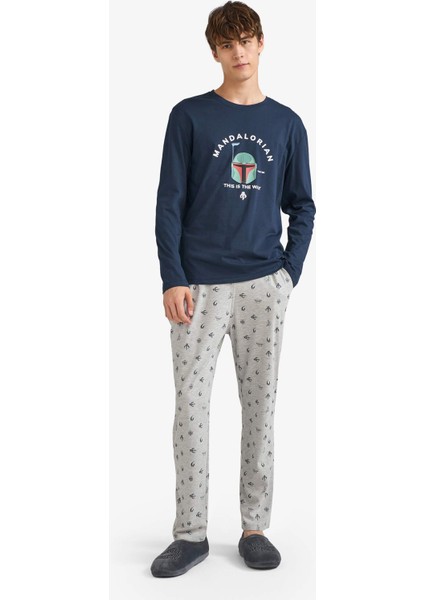 Star Wars-Mandalorian Pijama Takımı Uzun Kollu Üst Uzun Alt F4879AX25AU fiyatları