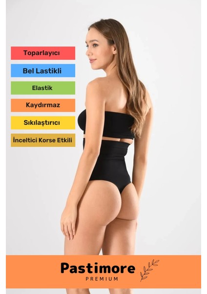 ultra yüksek bel kadın korse dikişsiz silikon slip string kadın korse