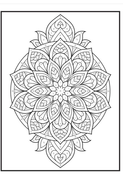 Sayılarla Mandala Süper Boyama Kitabı (100 Tam Sayfa Boyama) fırsatları