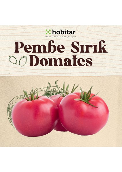 Hobitar Pembe Sırık Domates Tohumu