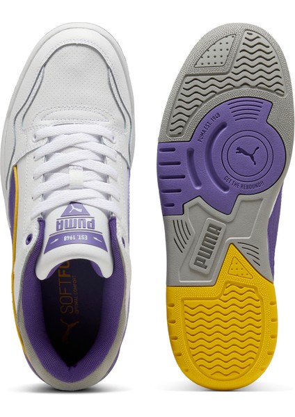 40019708 Rebound Retro Puma White-T Beyaz Kadın Basketbol Ayakkabısı