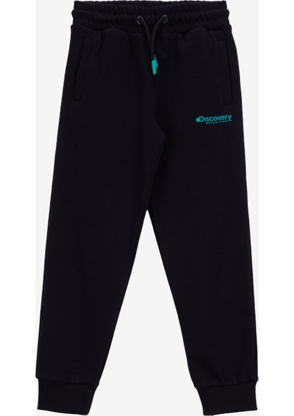 Lastikli Paça Siyah Erkek Çocuk Eşofman Altı D5WB-EA3052