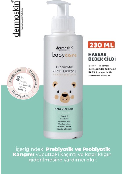 bebeklere özel ve kızarıklığı giderici vücut bakım losyonu 230 ml