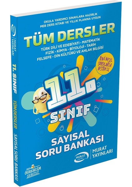 Murat 11. Sınıf Sayısal Tüm Dersler Soru Bankası