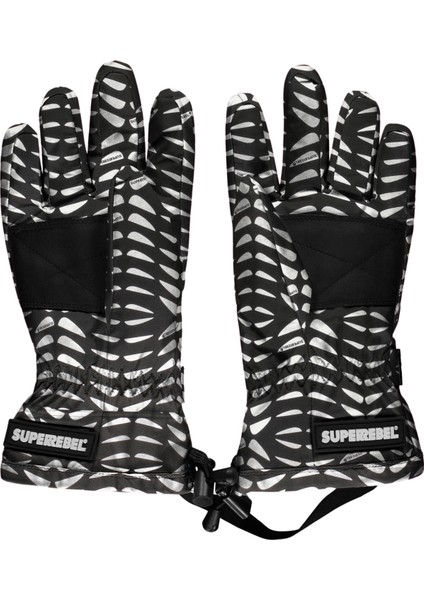 Siyah Erkek Çocuk Kar Eldiveni R409-6986-099-NUTZ Ski Glove
