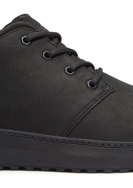 Deri Siyah Erkek Bot Hudson Road Mıd Lace Up Chukka Boot