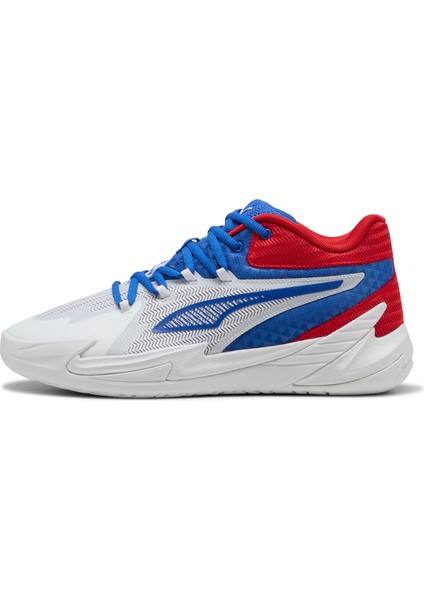 31135311 Dagger Puma White-Mountain Beyaz - Mavi Erkek Basketbol Ayakkabısı
