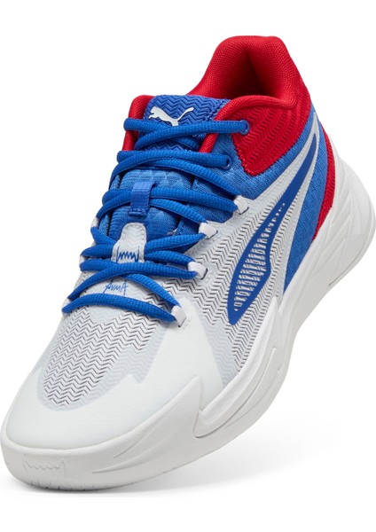 31135311 Dagger Puma White-Mountain Beyaz - Mavi Erkek Basketbol Ayakkabısı fırsatları