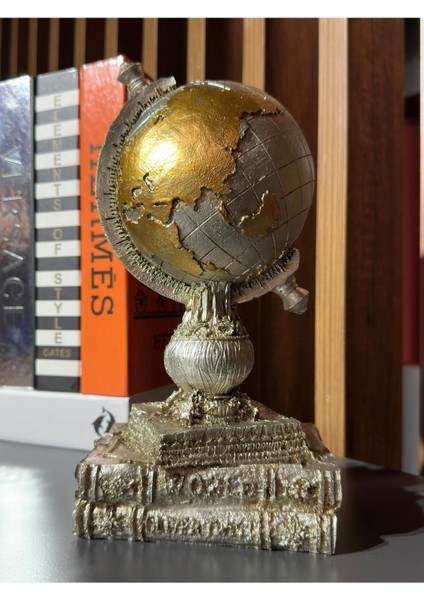 Masaüstü Kitaplı Minimal Dünya Aksesuar Obje modelleri