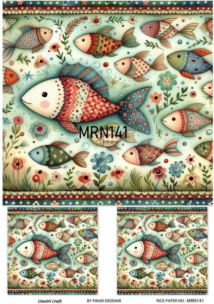 Marine Serisi MRN141 Pirinç Dekopaj 30*42 cm