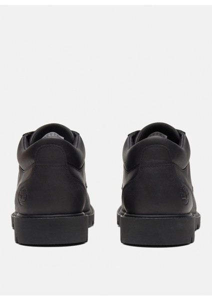 Deri Siyah Erkek Günlük Ayakkabı Classic Lace Up Waterproof