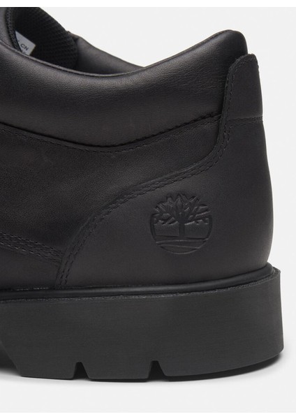 Deri Siyah Erkek Günlük Ayakkabı Classic Lace Up Waterproof