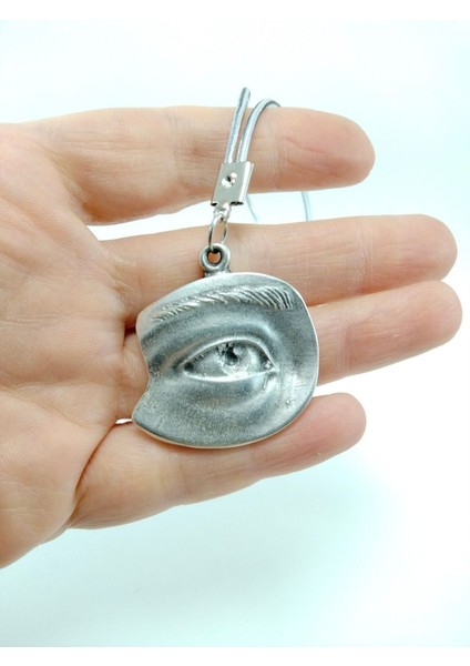 Metal Insan Gözü Araba Dikiz Ayna Süsü Hediyelik Aksesuar Metalik Ipli fırsatları