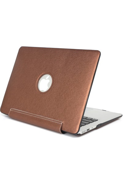Pu Deri + Pc Dizüstü Koruyucu Kabuk Kapak Isı Dağıtımı ile Hollow-Out Tasarım MacBook Pro 15.4 Inç (A1707/A1990)-KAHVE (Yurt Dışından) fiyatları