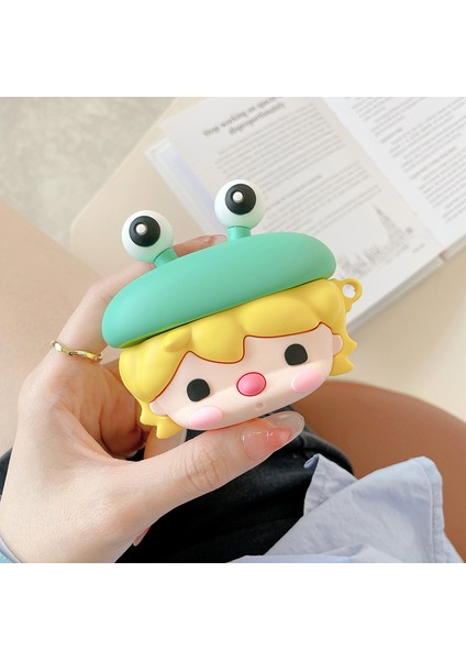 Apple Airpods Için 3 Sevimli Kurbağa Tasarım Kulaklık Silikon Kılıf Kanca ile Şarj Kutusu Koruyucu Kapak (Yurt Dışından) fiyatları
