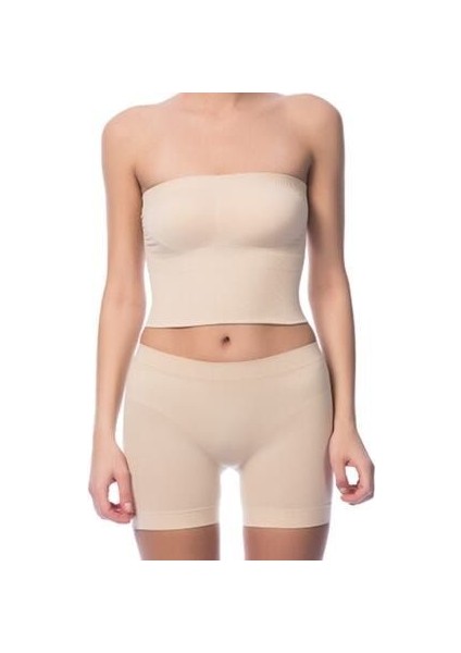 Kadın Dikişsiz Uzun Şort Tayt 3’lü Paket Model 2029 - Rahat ve Toparlayıcı modelleri