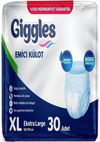 Gıggles Hasta Bezi Emici Külot 30 Lu Xlarge