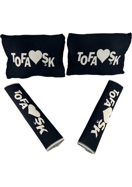 Tofaş Boyun Yastığı Emniyet Kemer Pedi Siyah Tofaşk