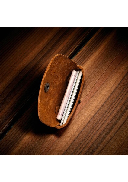 Hakiki Deri Kartlık Cüzdan, Minimal, El Yapımı, Çıtçıtlı Dikişsiz Tasarım Kartlık Taba fiyatları