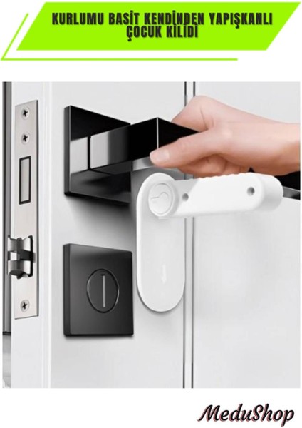 Çocuk Koruyucu Kapı Kolu Kilidi