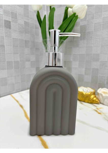 450 ml Tezgah Üstü Cam Gökkuşağı Tasarımlı mutfak banyo Sıvı Sabunluk modelleri